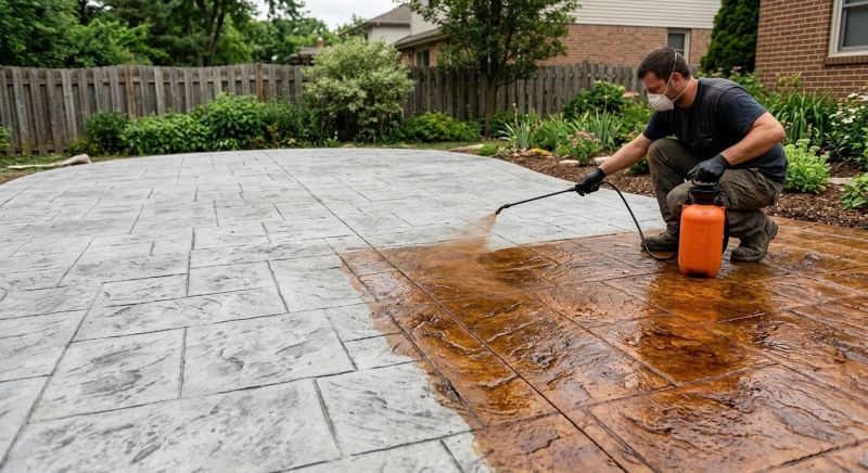 Cement Staining in Corpus Christi, TX